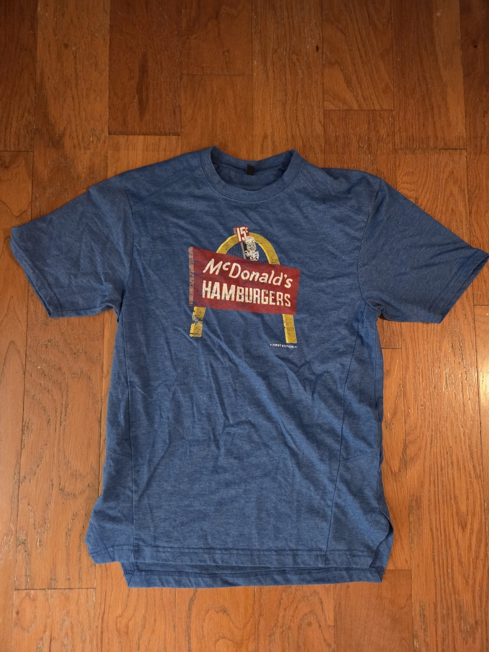 McDonald's Blue Retro Hamburgers Tee - Men's Short Sleeve